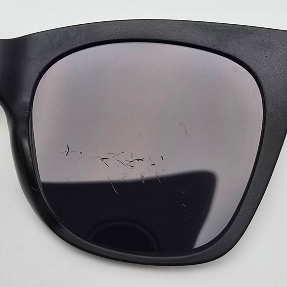 I-SEA Stevie Matte Black Gold Frame Polarized Black Lens Cat Eye Sunglasses 53mm - Picture 9 of 16